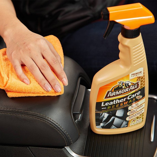 Armor All 16oz Leather Care With Beeswax Automotive Interior Cleaner