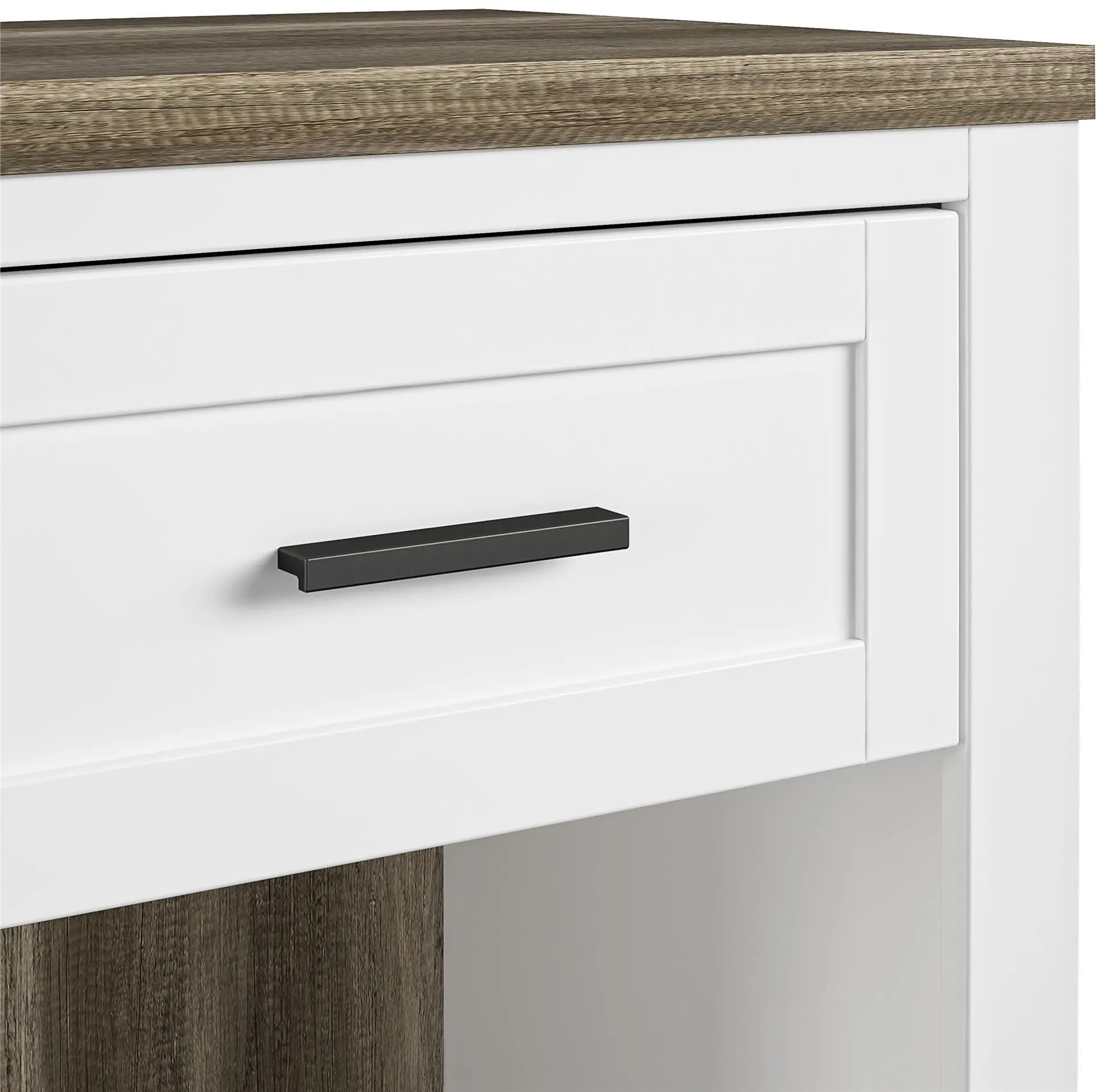 Carver Contemporary White Nightstand