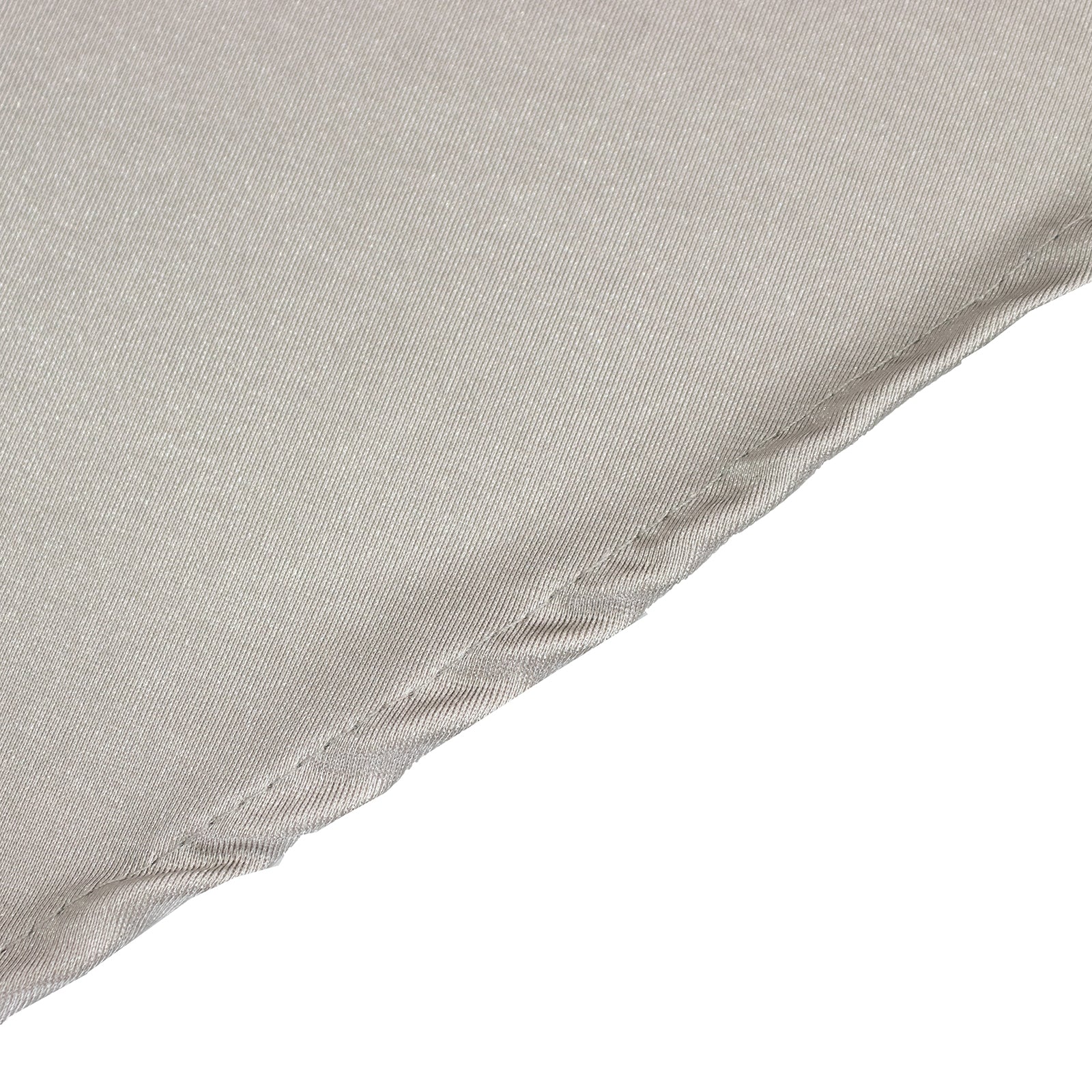 Shimmer Silver Premium Scuba Round Tablecloth, Wrinkle Free Seamless Polyester Tablecloth - 108