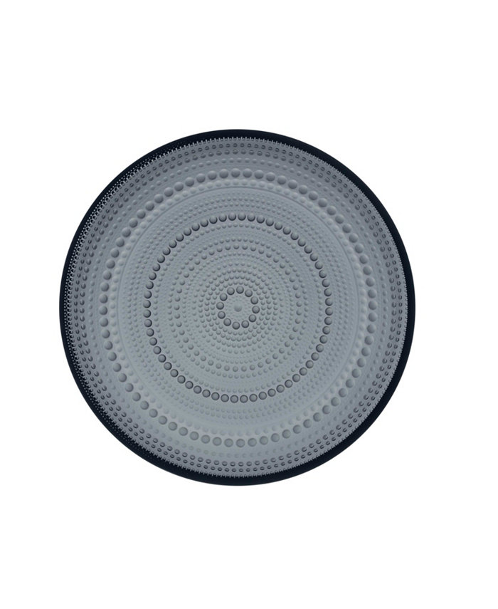 iittala Kastehelmi Medium Plate 9.75 Dark Grey