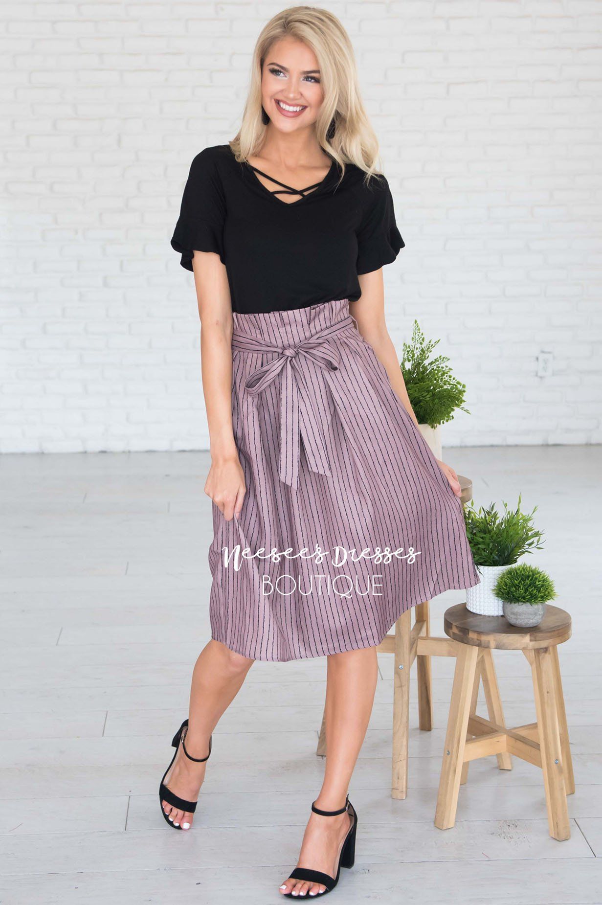 Forever Stylish Tie Waist Skirt