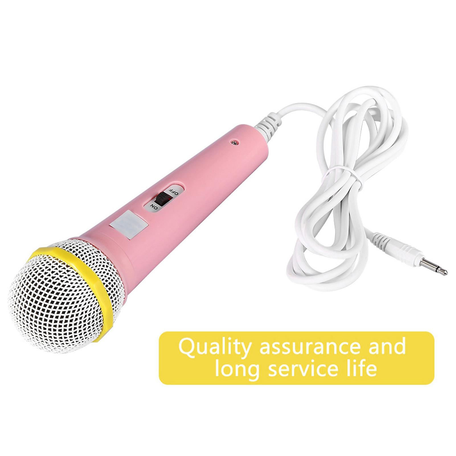 Kids Children Microphone Music Video Storytelling Party Microphone For Children (pink)