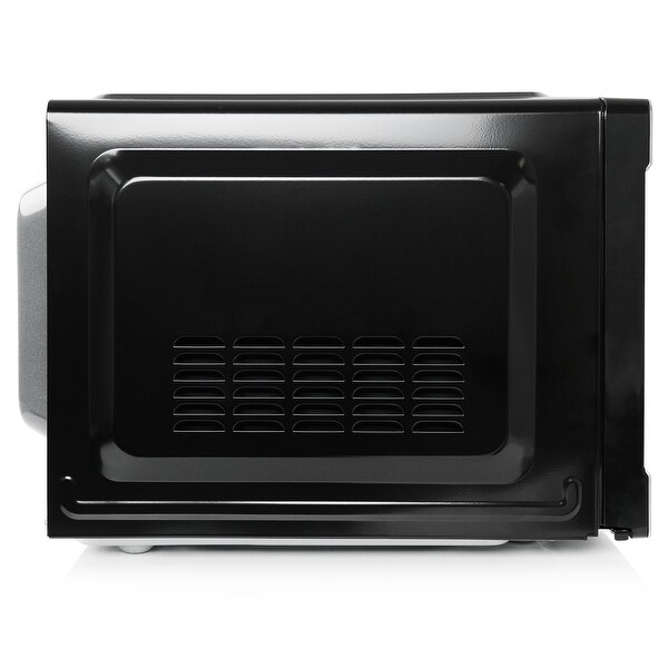 1.1 cu ft 1000W Countertop Microwave Oven in Black with One Touch Express Cooking