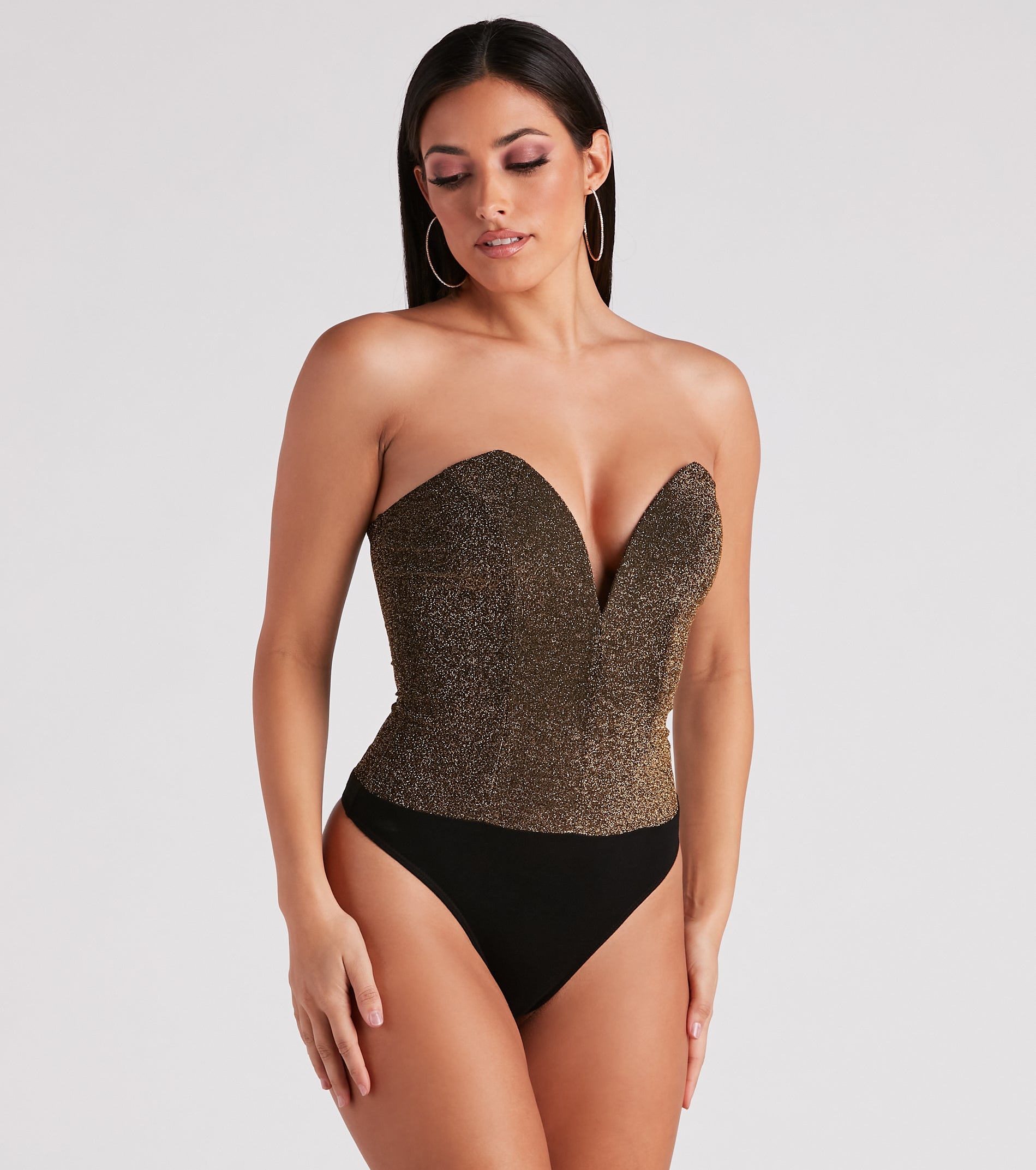 Gimme The Shine Strapless Bodysuit