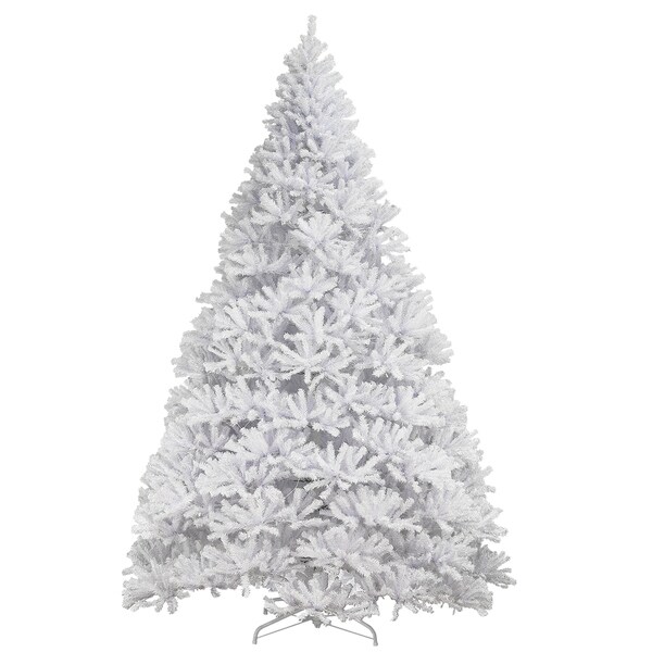 National Tree Company 12 ft. Kingswood White Fir Pencil Tree with Clear Lights