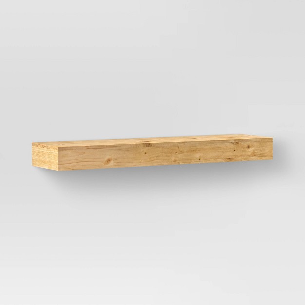 Floating Wood Shelf