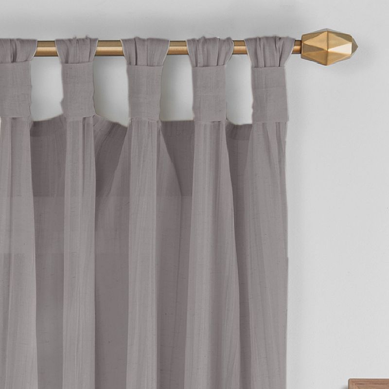 Vue Elements 1-panel Priya Semi-Sheer Window Curtain