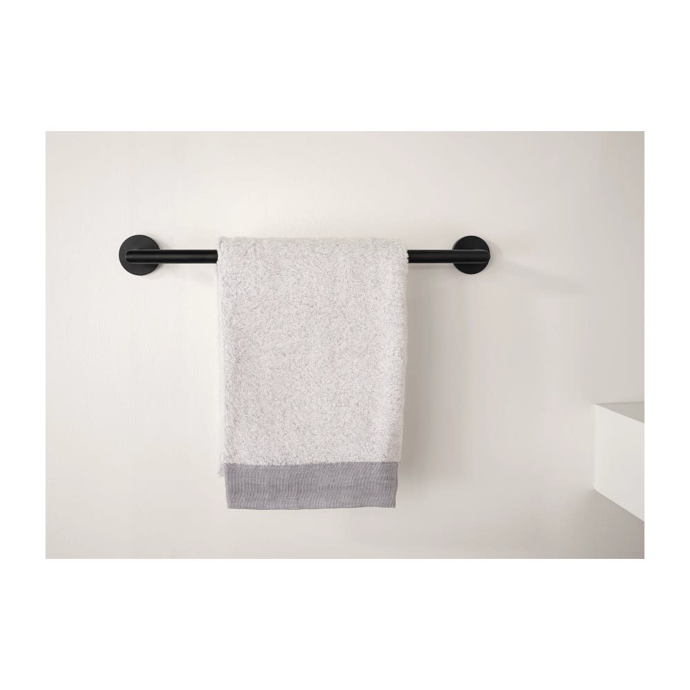 Moen Arlys Towel Bar Matte Black Stainless Steel 18