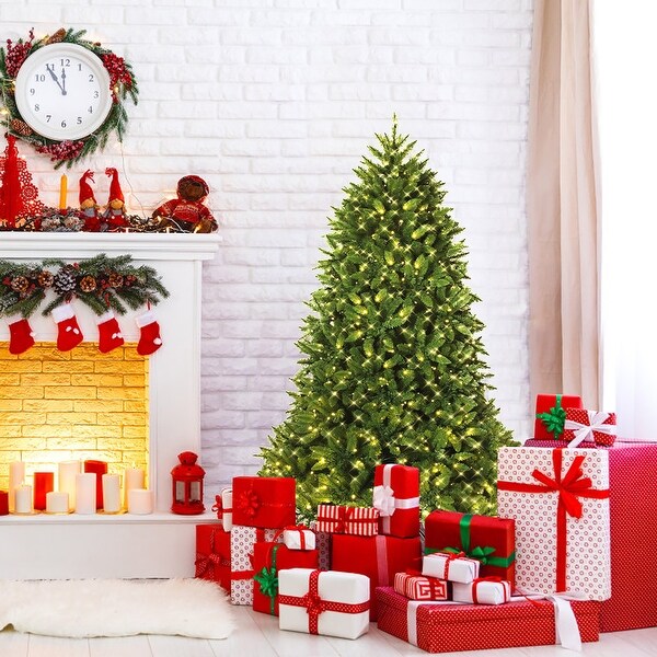 PreLit Christmas Tree Premium Hinged Artificial Fir Tree