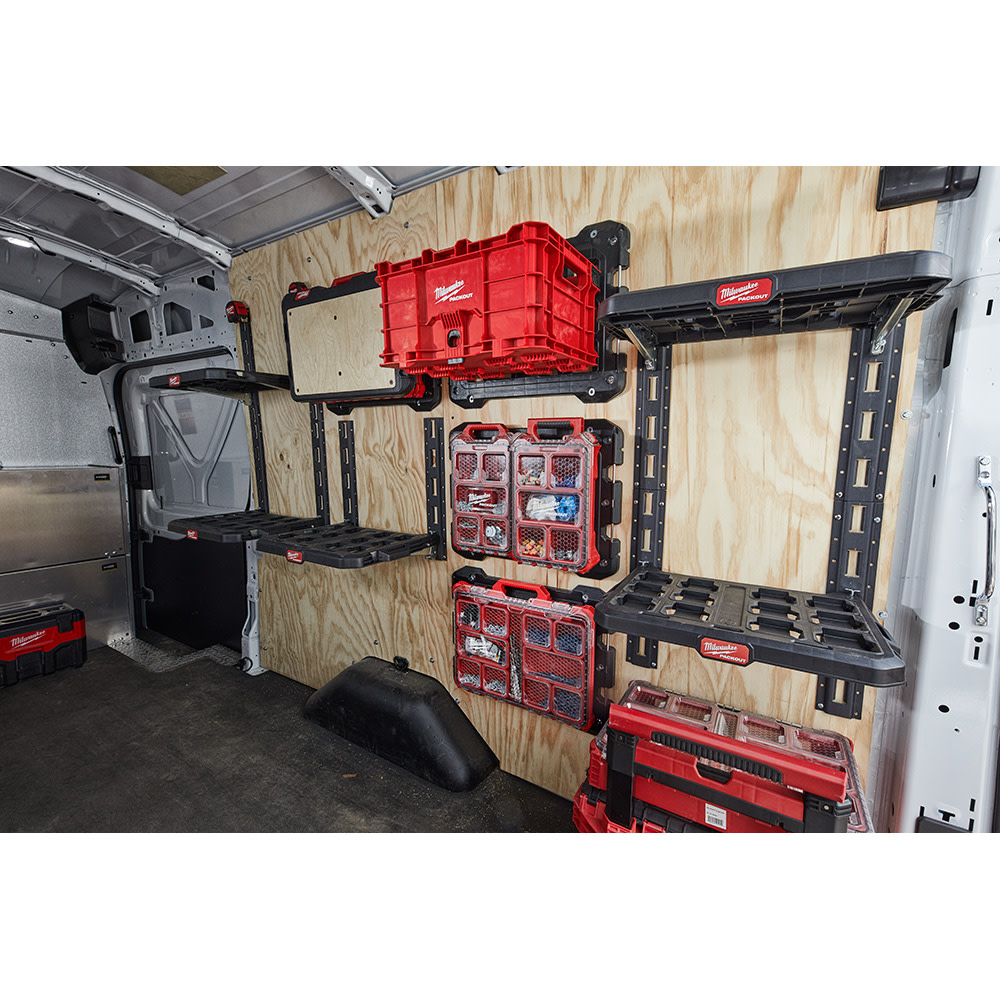 Milwaukee 20 Vertical E-Track for PACKOUT™ Racking Shelves， 2Pc