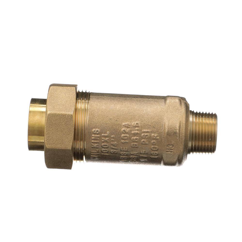 Zurn 34 in. Female Union Inlet x 34 in. Male Outlet 700XL Dual Check Valve 34UFMX34M-700XL