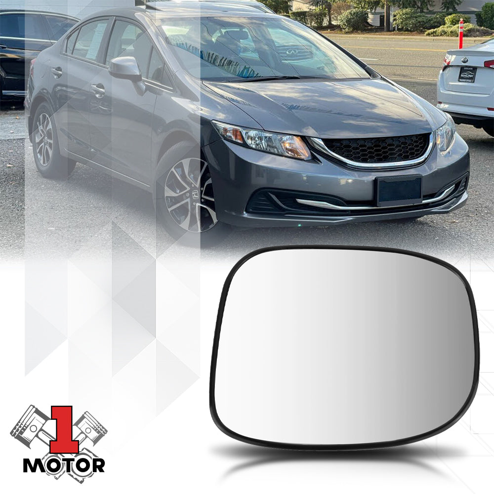 [Right] Passenger Side Mirror Glass OE Style Replacement for 12-15 Civic Hybrid