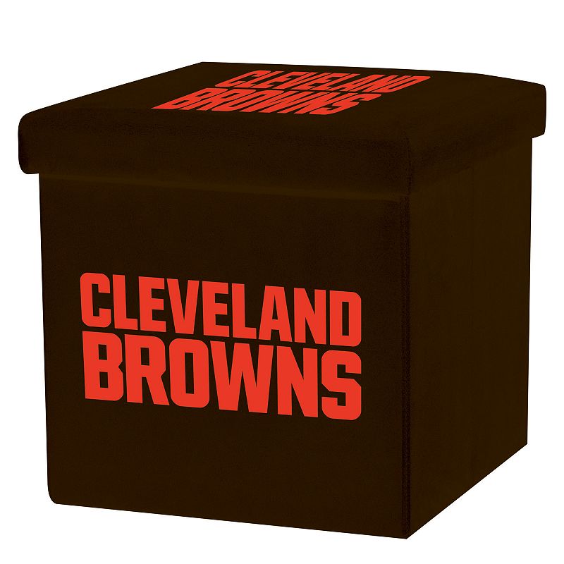 Franklin Sports Cleveland Browns Storage Ottoman with Detachable Lid