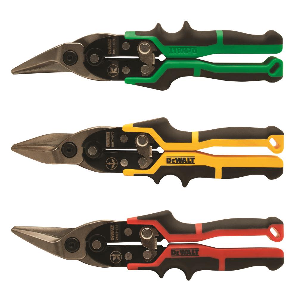 DEWALT 3 PK Ergo Aviation Snips DWHT14676 from DEWALT