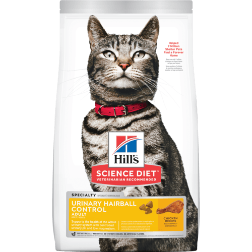 Hill's Science Diet - Adult Urinary Hairball Control Dry Cat Food