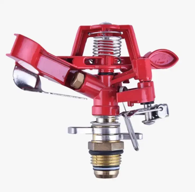 High quality 1/2 ''adjustable metal sprinkler garden sprinkler ground lawn sprinkler