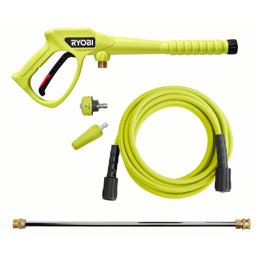 RYOBI 2700 PSI 1.1 GPM Cold Water Electric Pressure Washer and 12 in. Surface Cleaner with Caster Wheels RY142711-SC12