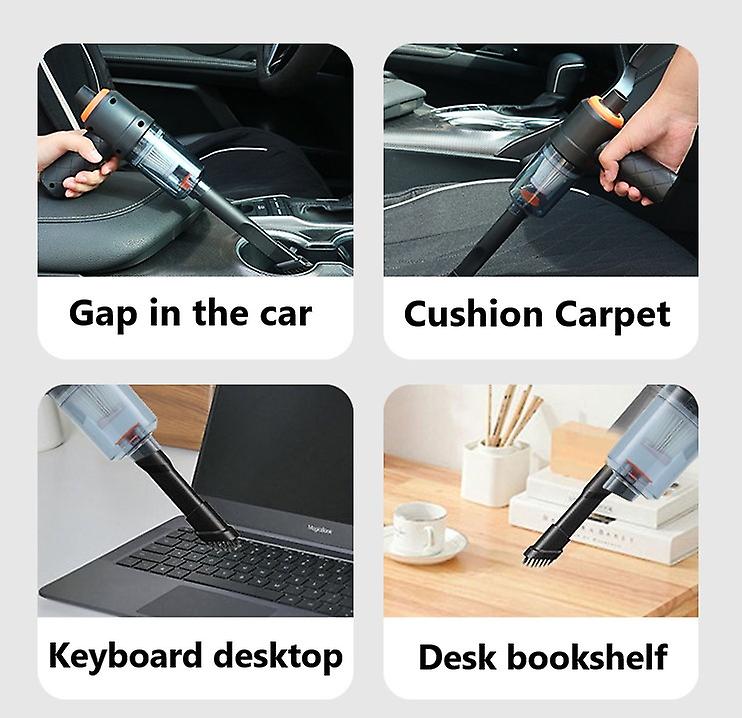 Handheld Vacuum Cleaner Portable Wireless Car Mounted Vacuum Usb Charging Low Noise Mini Vacuum