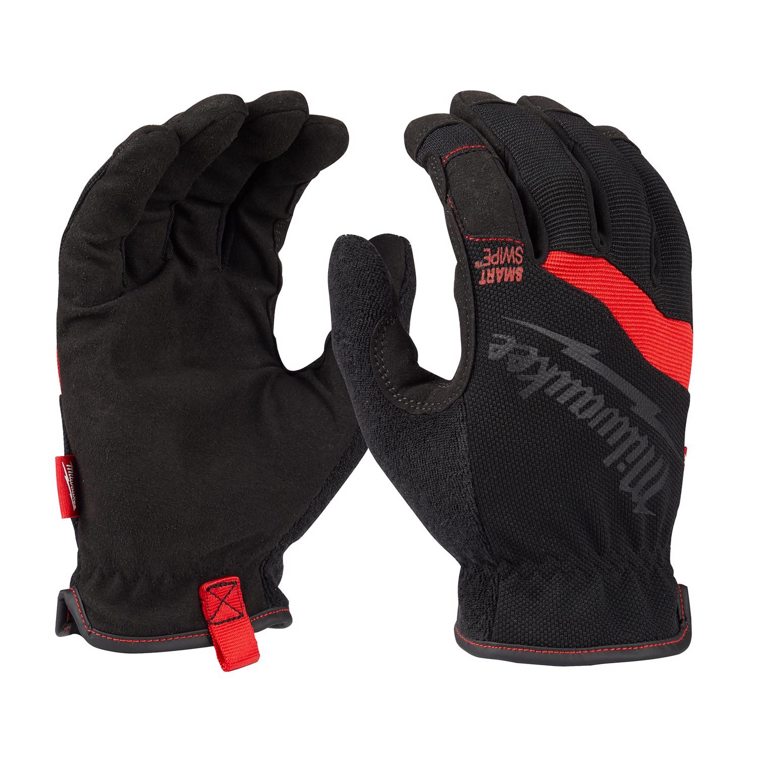 MW Unisex Indoor/Outdoor Work Gloves Black/Red S 1 pair