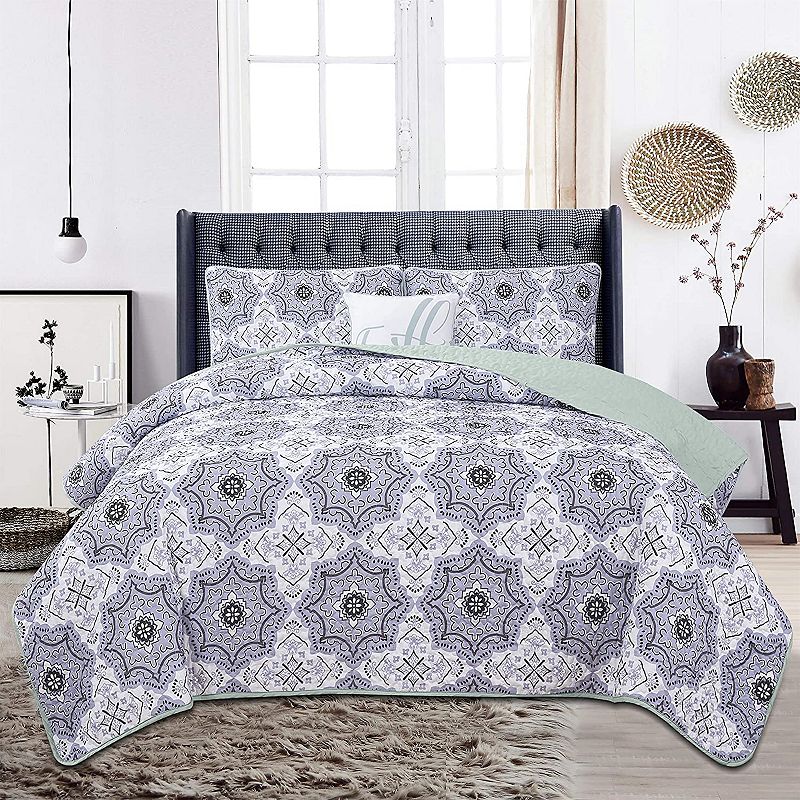 Quilt Set Reversible Down Alternative - Hannah Linen