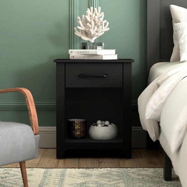 Gretta 1-Drawer Nightstand (23 in. H x 18.7 in. W x 15.7 in. D) (Set of 2) - - 37362397