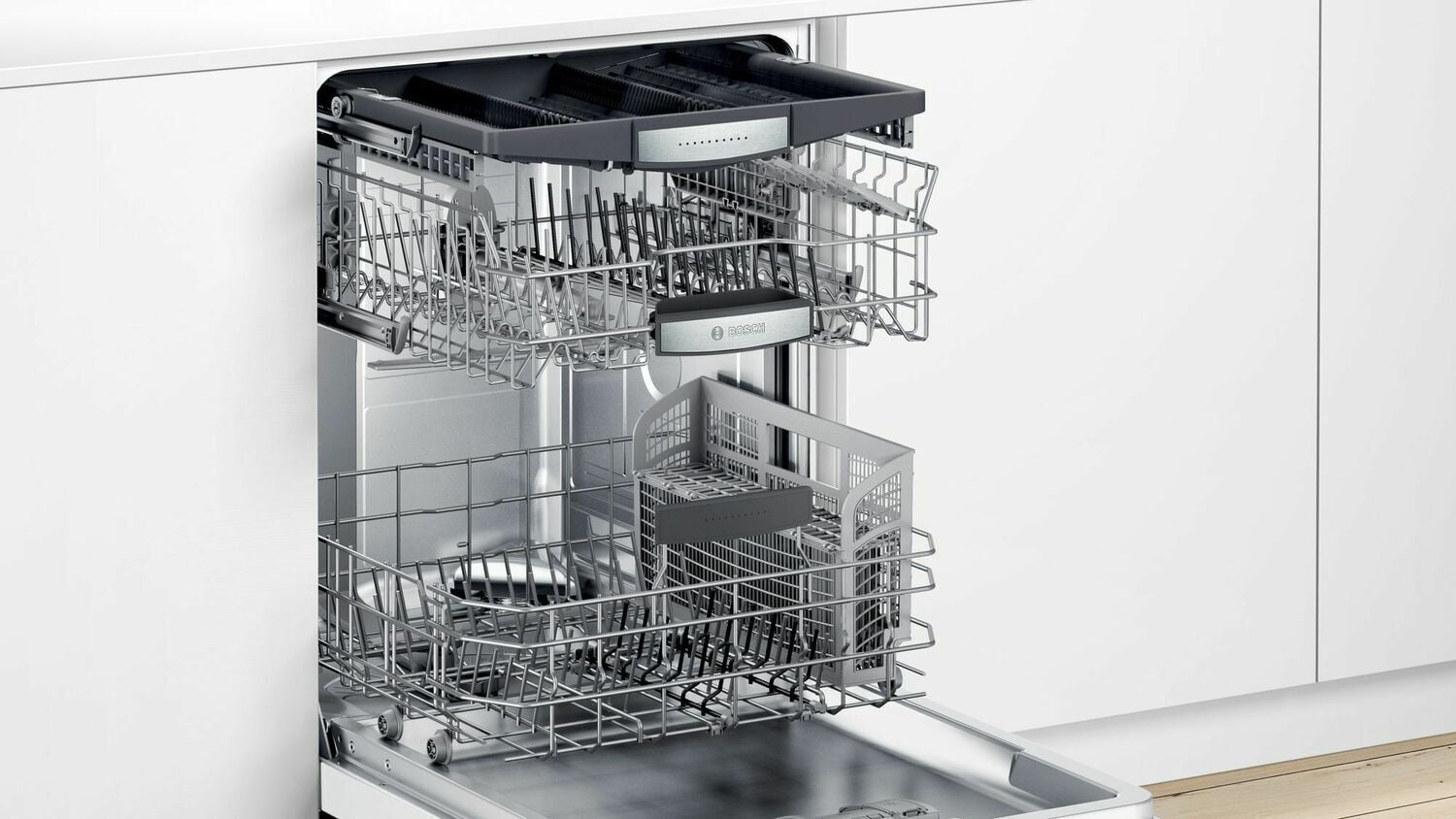 Bosch SHXM78Z52N 800 Series Dishwasher 24'' White, Xxl Shxm78Z52N