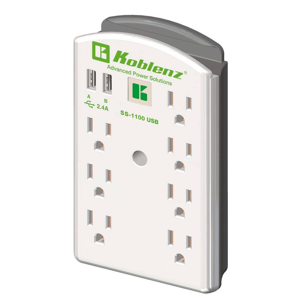 Koblenz 7-Outlet Surge Protector and 2-USB (SS-1100 USB) KOBLENZ SS-1100 USB