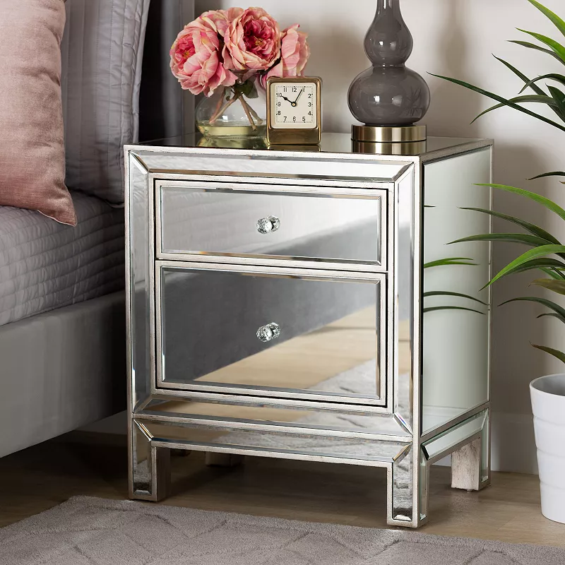 Baxton Studio Fadri Nightstand Table