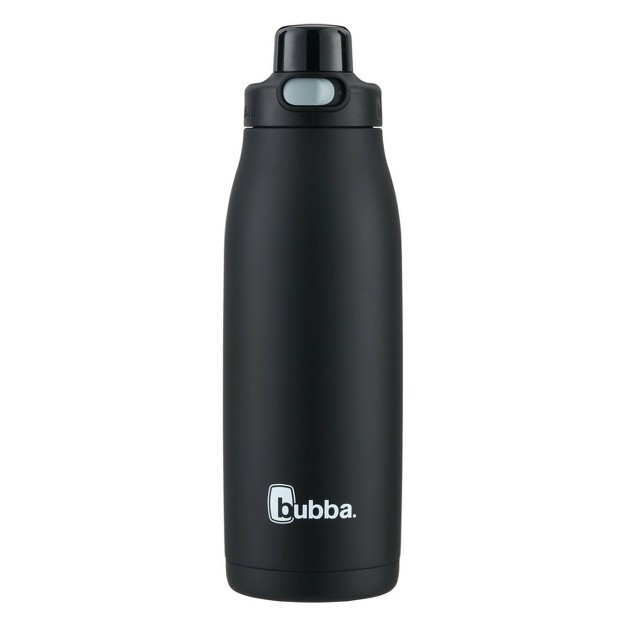 Bubba 32oz Radiant Push Button Water Bottle With Straw Rubberized Stainless Steel Licorice