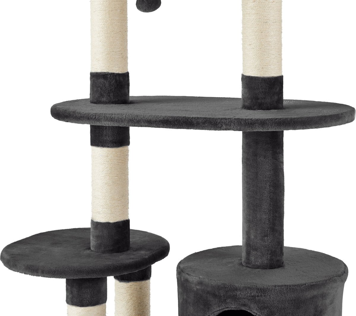 Frisco 48.25-in Heavy Duty Faux Fur Cat Tree and Condo