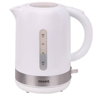 Courant 7-Cups Cordless Electric Kettle with Water Level Window - White MKEP175W974