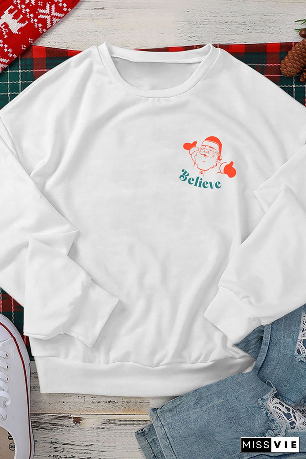 Santa Believe Sweatshirt Wholesale