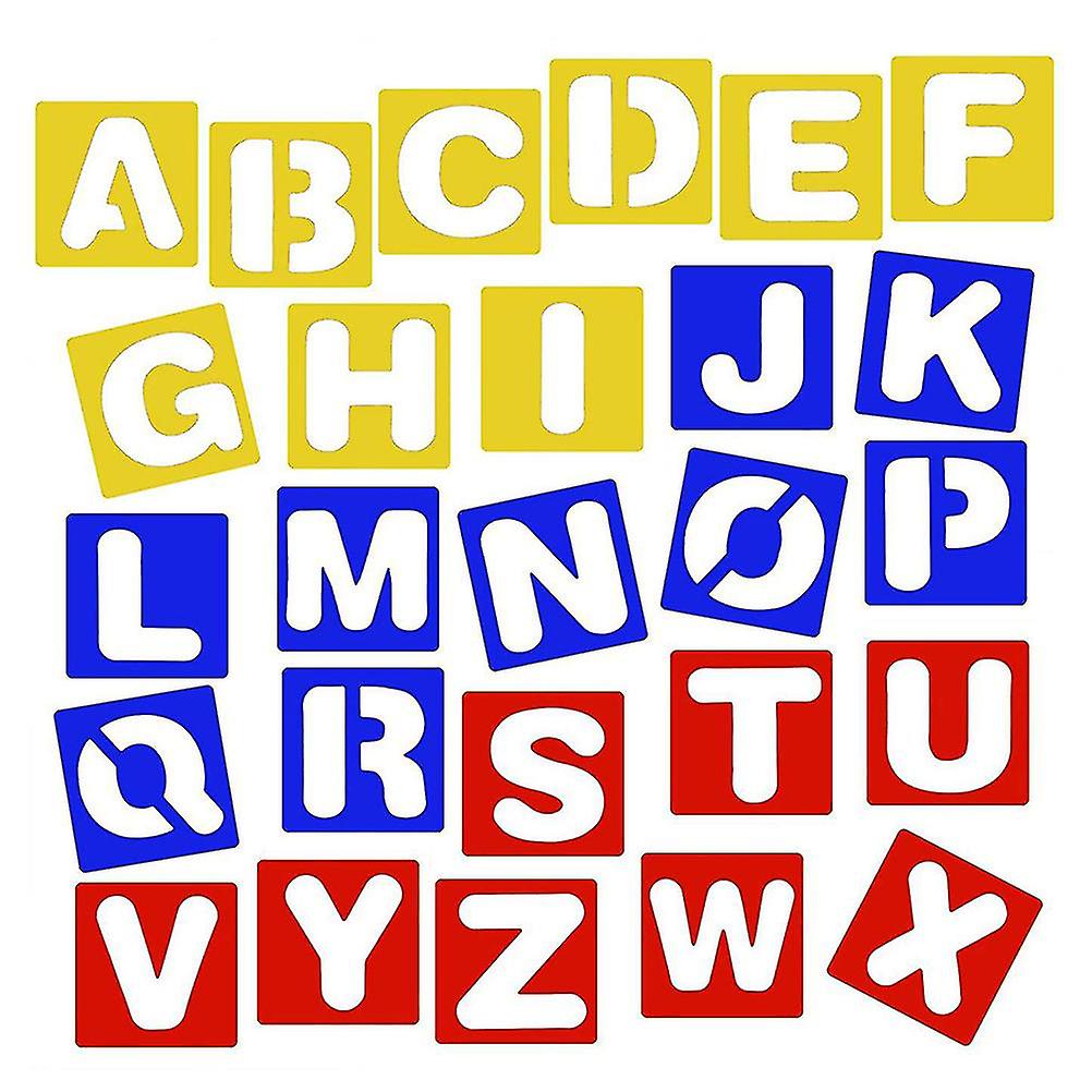 Kids Alphabet Number Stencils Plastic Letter Stencils for Painting Learning DIY Craft