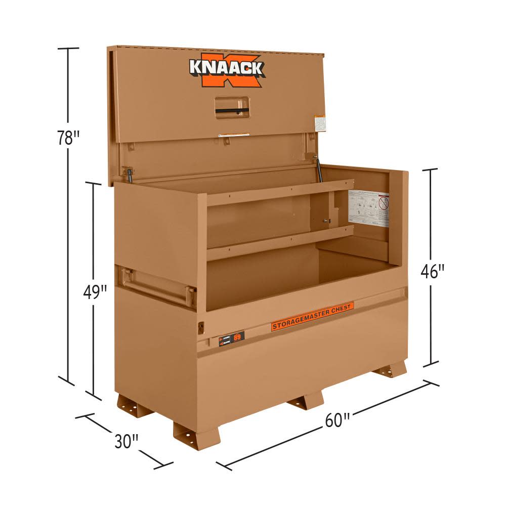 30-in W x 60-in L x 46-in Steel Jobsite Box ;