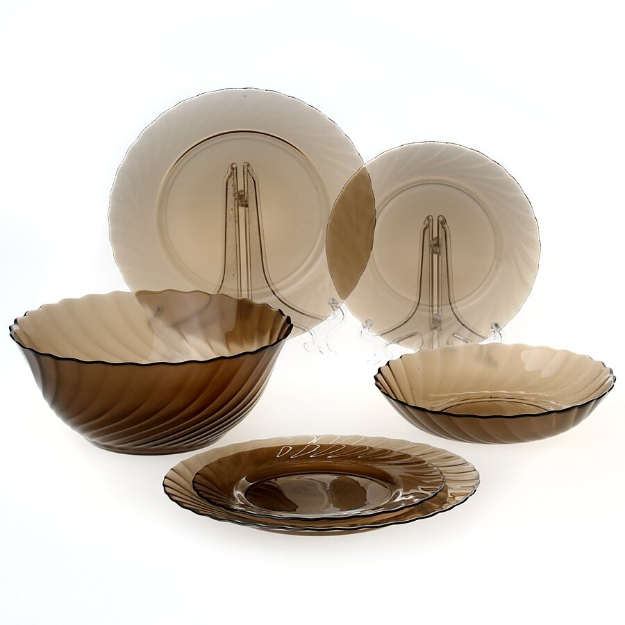 Luminarc Ocean Eclipse 19 Piece. Dinnerware Set for 6