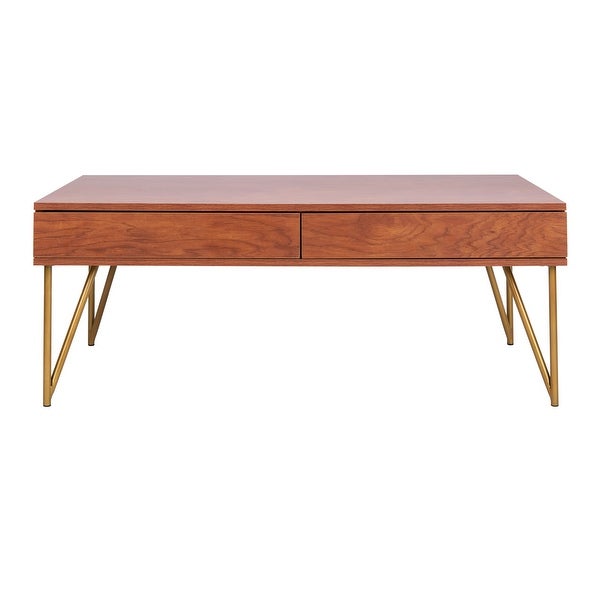 SAFAVIEH Pine Two Drawer Coffee Table - 43.3