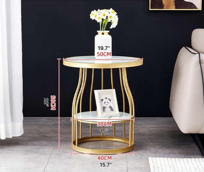 Luxury Tempered Glass Small Side Table with Iron Legs   Contemporary   Side Tables And End Tables   by Miron Demid LLC  Houzz