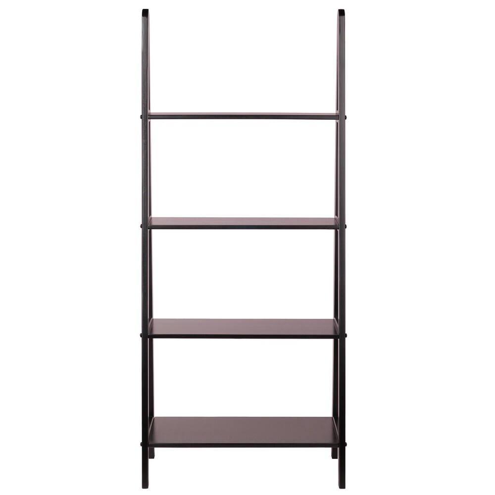 Avalon 4 Tier A Frame Shelf  Espresso   24.96 x 12.91 x 58.43 inches