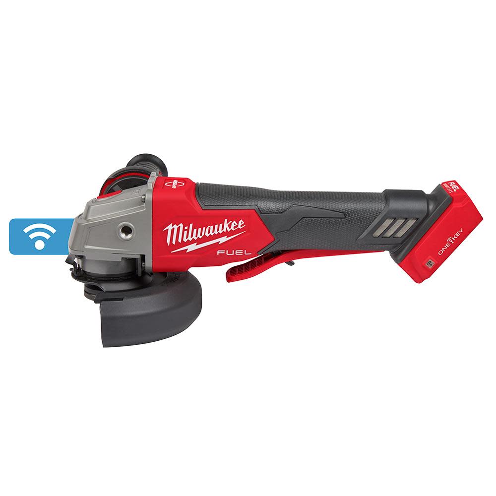 Milwaukee M18 FUEL 4 1/2 / 5 Braking Grinder with ONE KEY Paddle Switch No Lock Bare Tool ;