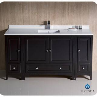 Fresca Oxford 60 in. Traditional Bathroom Vanity Cabinet in Espresso FCB20-123612ES