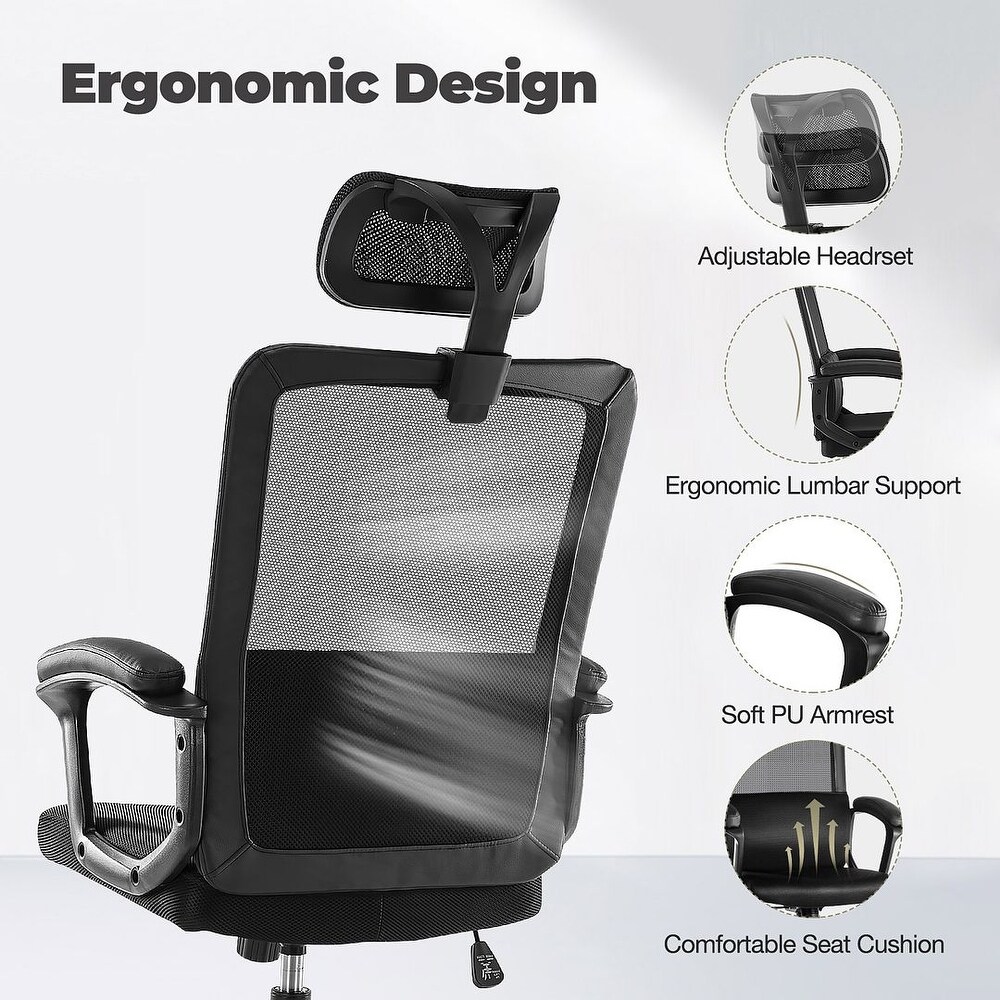 Office Chair Ergonomic Desk Chair with Lumbar Support