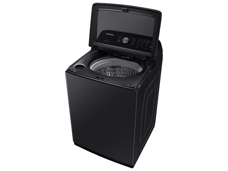 Samsung WA50B5100AV 5.0 Cu. Ft. Large Capacity Top Load Washer With Deep Fill And Ez Access Tub In Brushed Black