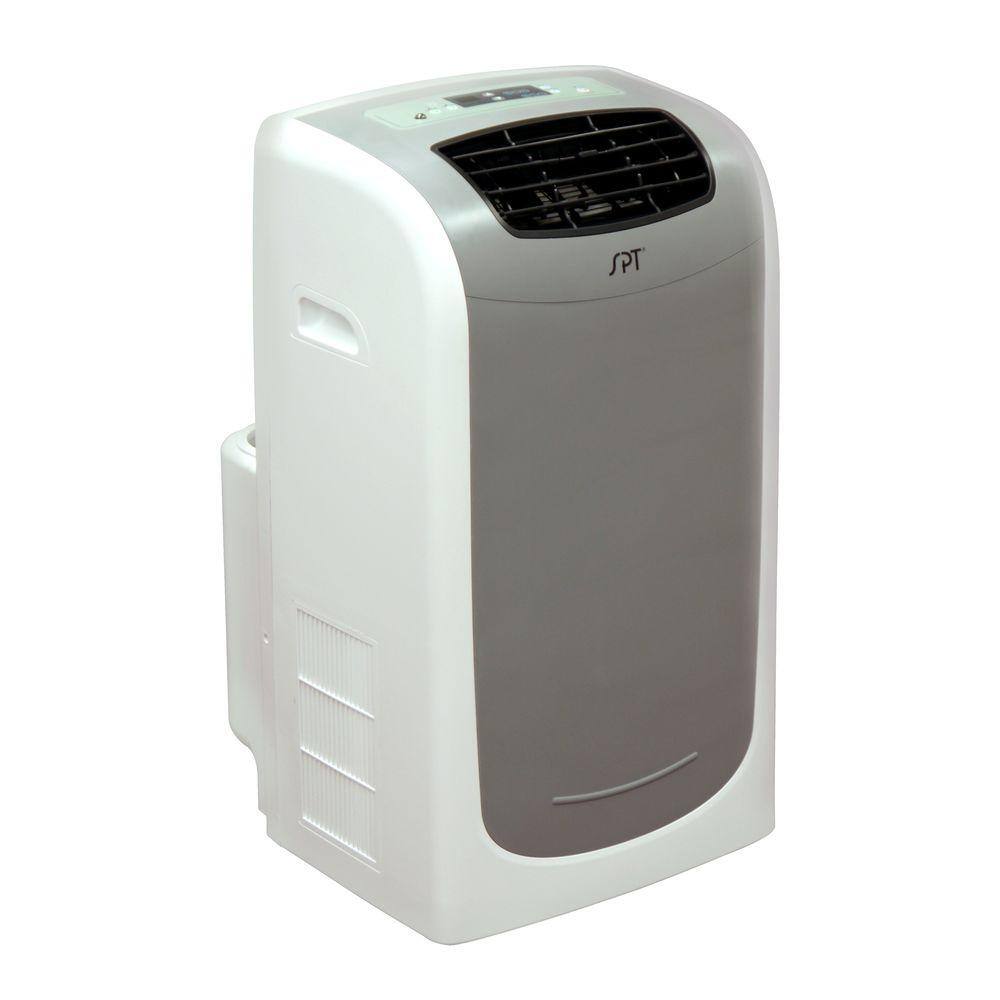 SPT 13000 BTU Portable Air Conditioner Dual-Hose System in Grey with Dehumidifier WA-1350DE