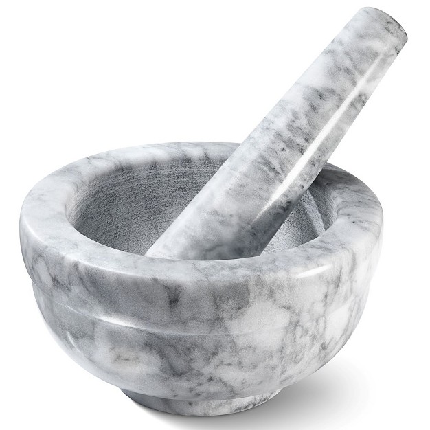 Mortar And Pestle Set Marble Mortar And Pestle Set For Spices And Pills In Color Grey 3 75 Inch Diameter Homeitusa