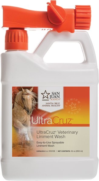 UltraCruz Liniment Horse Wash Spray， 32-oz bottle