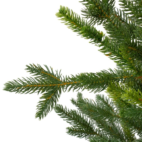 6' Potted Noble Pine Slim Artificial Christmas Tree