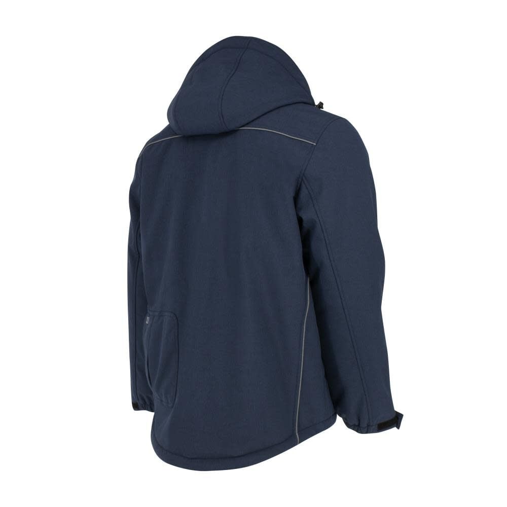 DW Mens Heated Kit Soft Shell Jacket with Sherpa Lining ted Navy Size XL DCHJ101D1-XL from DW