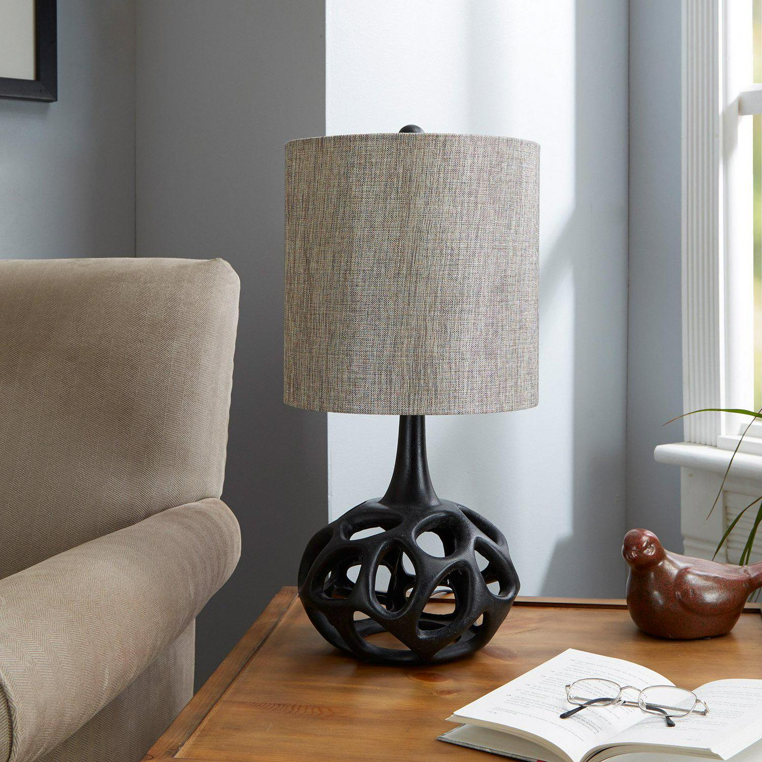 The Black Clove Table Lamp with Shade， CFL Bulb Included