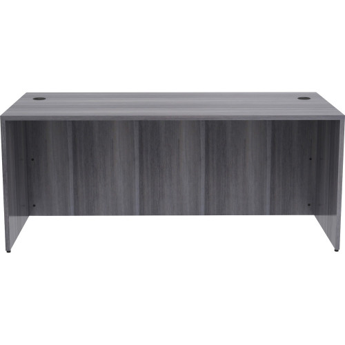 Lorell Weathered Charcoal Laminate Desking Desk Shell (69550)