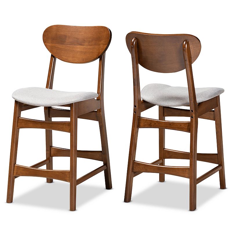 Baxton Studio Katya Counter Stool 2-piece Set